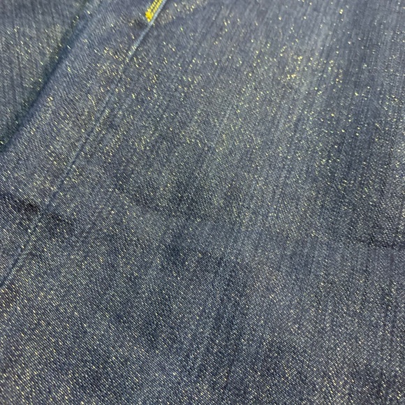 Woman's Vintage Y2K  Rock & Republic Jeans,Dark Blue w/Gold Low Rise,Flare Jeans - Picture 7 of 7